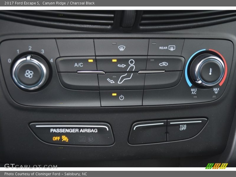 Canyon Ridge / Charcoal Black 2017 Ford Escape S