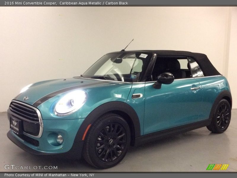 Caribbean Aqua Metallic / Carbon Black 2016 Mini Convertible Cooper