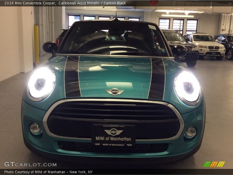 Caribbean Aqua Metallic / Carbon Black 2016 Mini Convertible Cooper