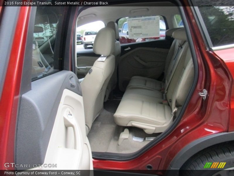 Sunset Metallic / Charcoal Black 2016 Ford Escape Titanium