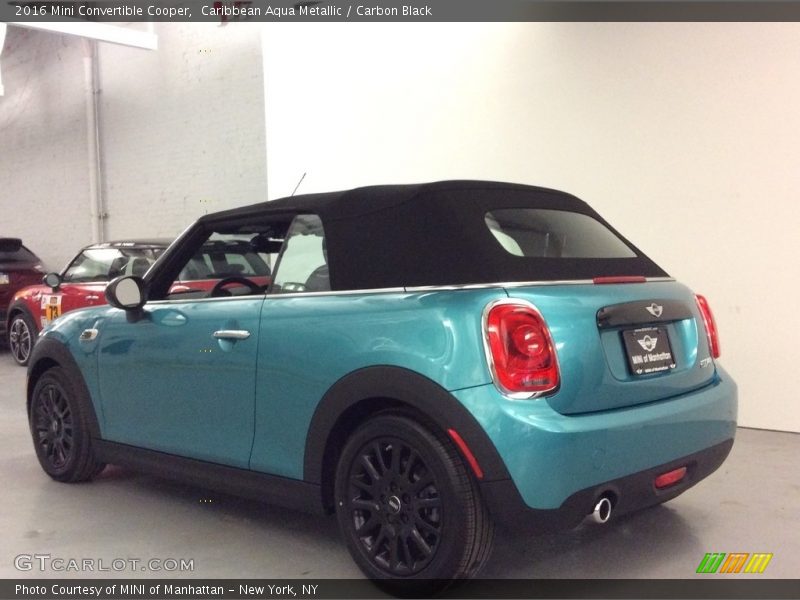 Caribbean Aqua Metallic / Carbon Black 2016 Mini Convertible Cooper