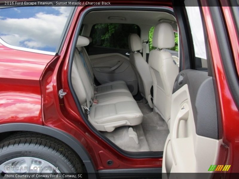 Sunset Metallic / Charcoal Black 2016 Ford Escape Titanium
