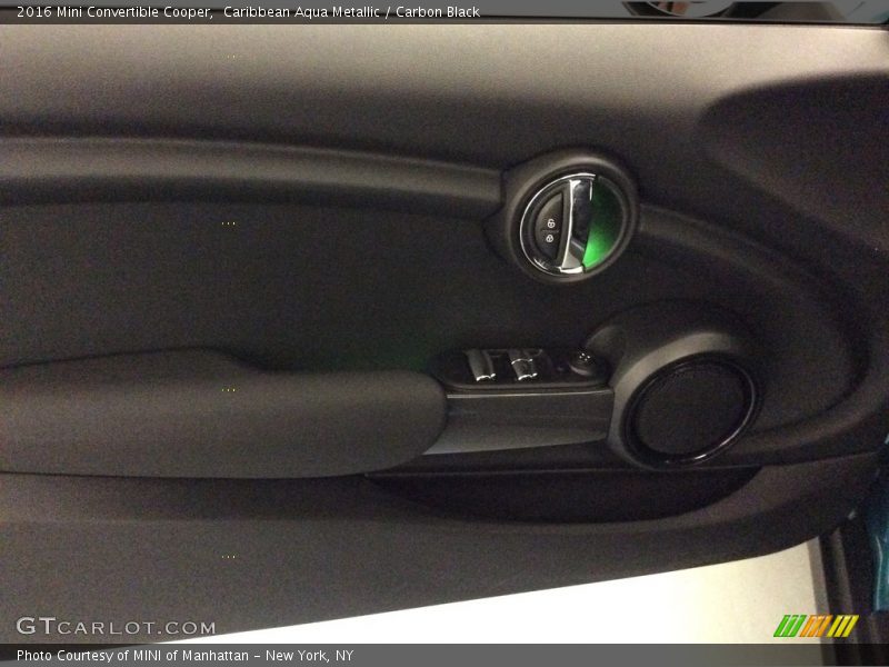 Caribbean Aqua Metallic / Carbon Black 2016 Mini Convertible Cooper