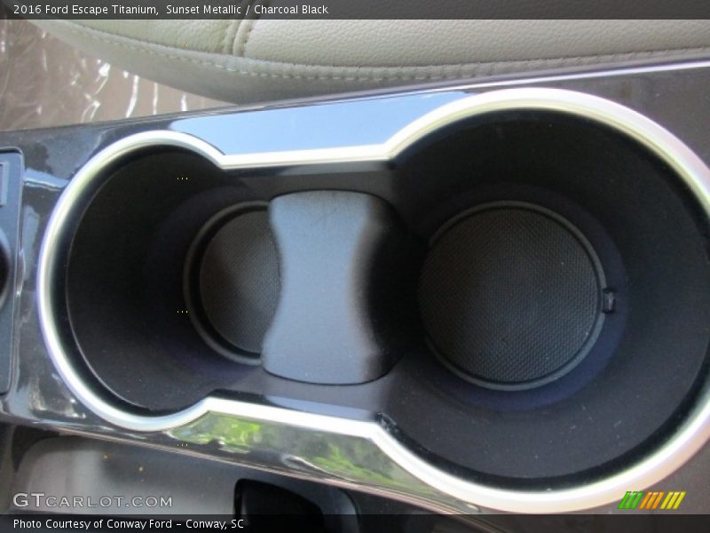Sunset Metallic / Charcoal Black 2016 Ford Escape Titanium