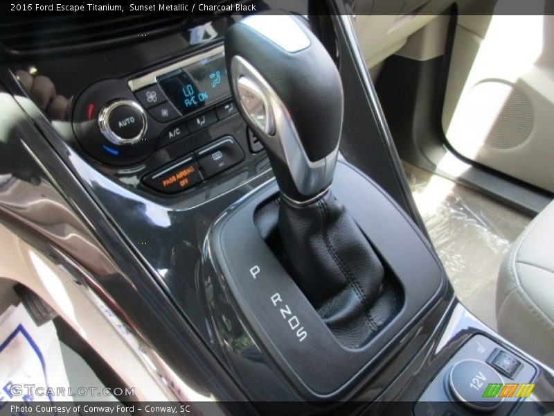 Sunset Metallic / Charcoal Black 2016 Ford Escape Titanium