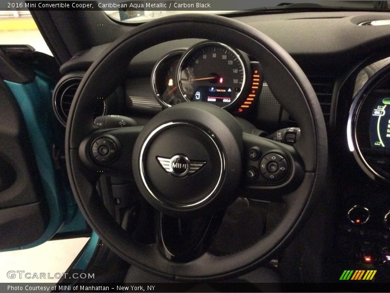 Caribbean Aqua Metallic / Carbon Black 2016 Mini Convertible Cooper