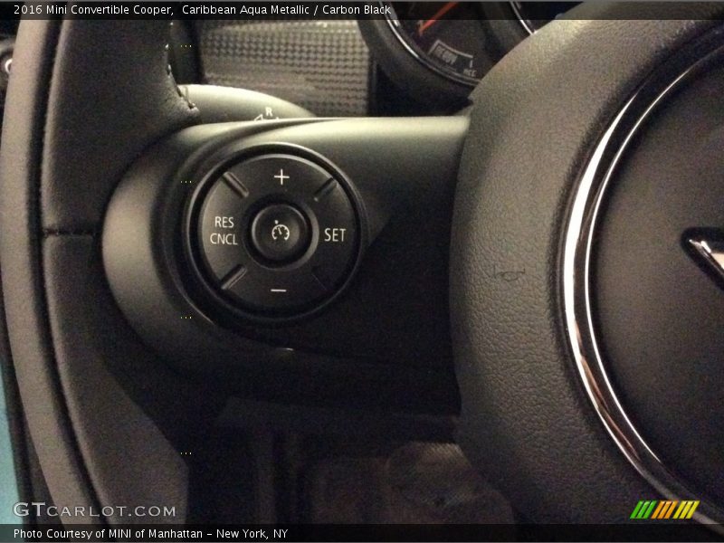 Caribbean Aqua Metallic / Carbon Black 2016 Mini Convertible Cooper
