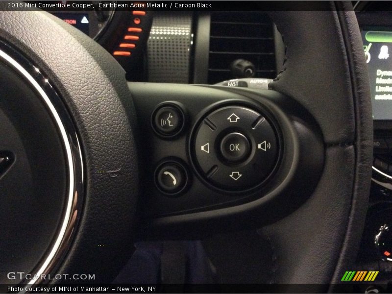 Caribbean Aqua Metallic / Carbon Black 2016 Mini Convertible Cooper