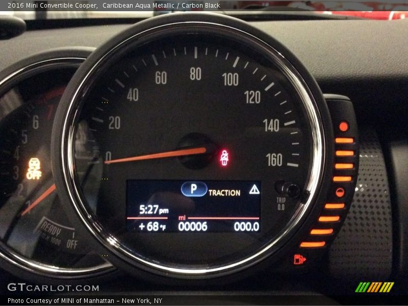 Caribbean Aqua Metallic / Carbon Black 2016 Mini Convertible Cooper