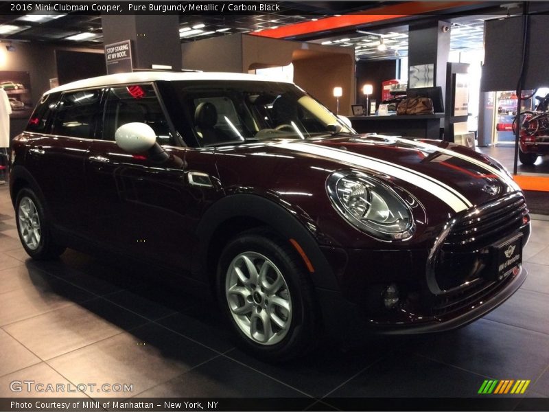 Pure Burgundy Metallic / Carbon Black 2016 Mini Clubman Cooper