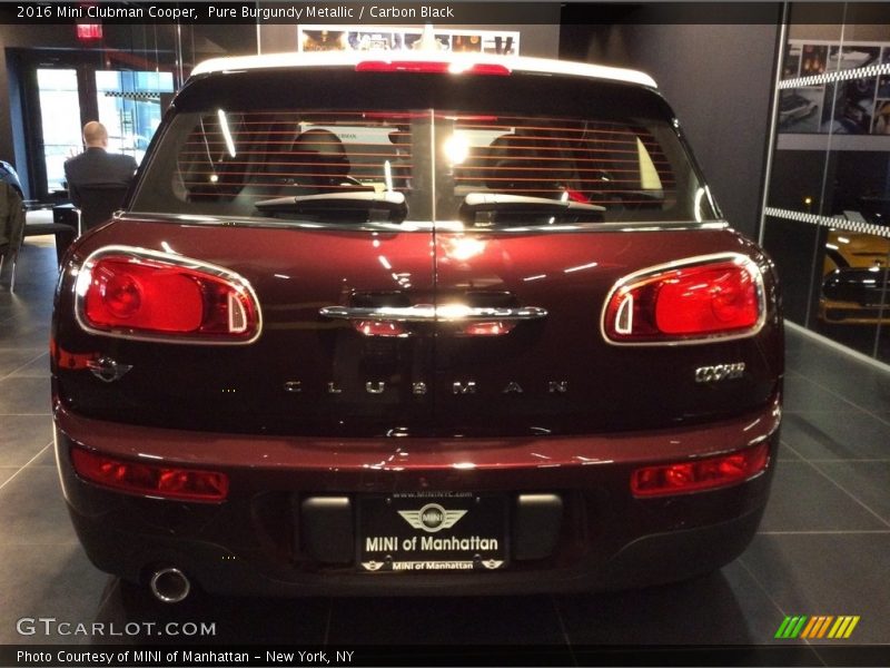 Pure Burgundy Metallic / Carbon Black 2016 Mini Clubman Cooper