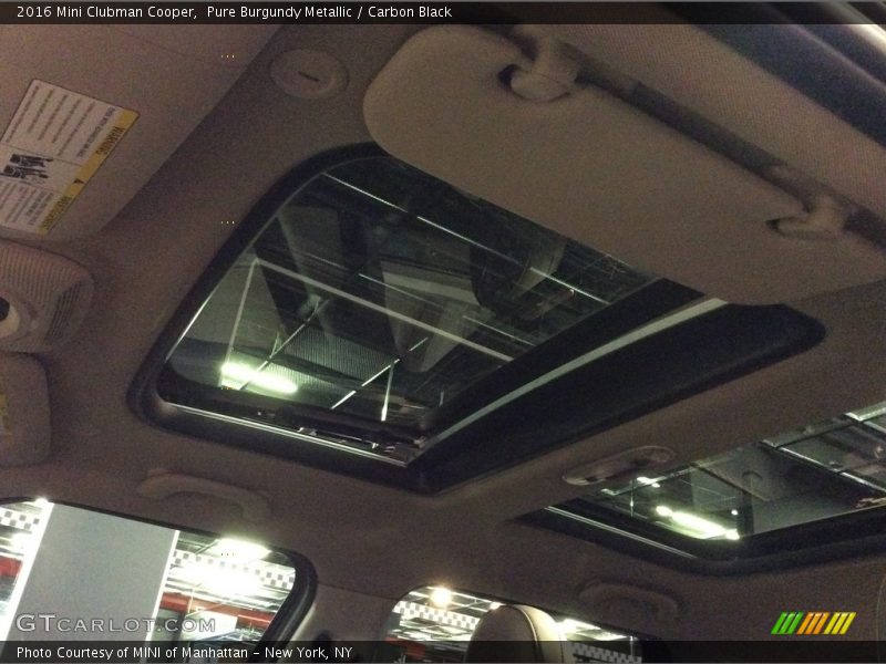 Pure Burgundy Metallic / Carbon Black 2016 Mini Clubman Cooper