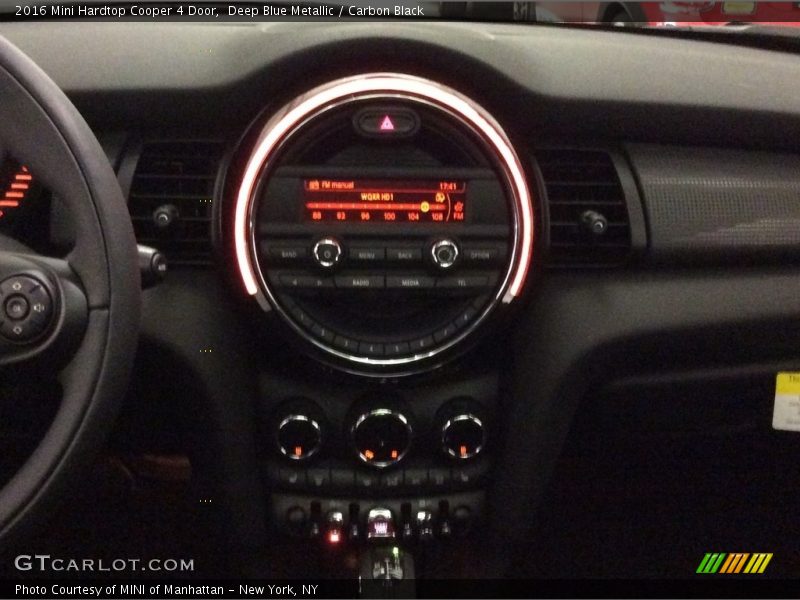 Deep Blue Metallic / Carbon Black 2016 Mini Hardtop Cooper 4 Door