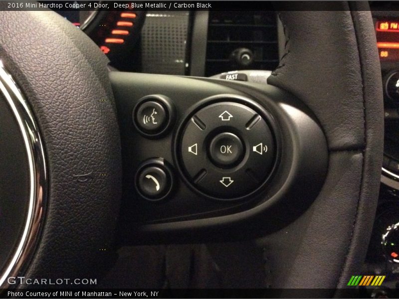 Deep Blue Metallic / Carbon Black 2016 Mini Hardtop Cooper 4 Door