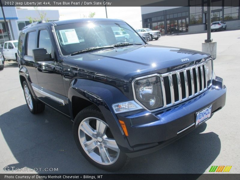 True Blue Pearl / Dark Slate Gray 2012 Jeep Liberty Jet 4x4