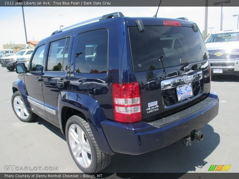 True Blue Pearl / Dark Slate Gray 2012 Jeep Liberty Jet 4x4