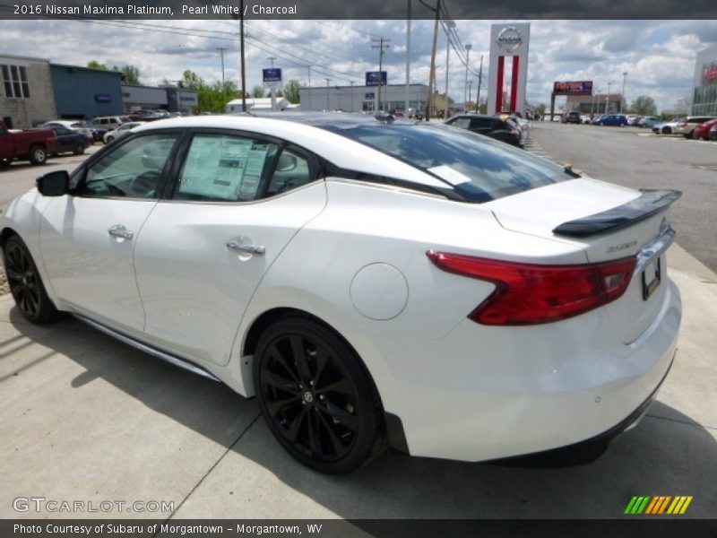Pearl White / Charcoal 2016 Nissan Maxima Platinum