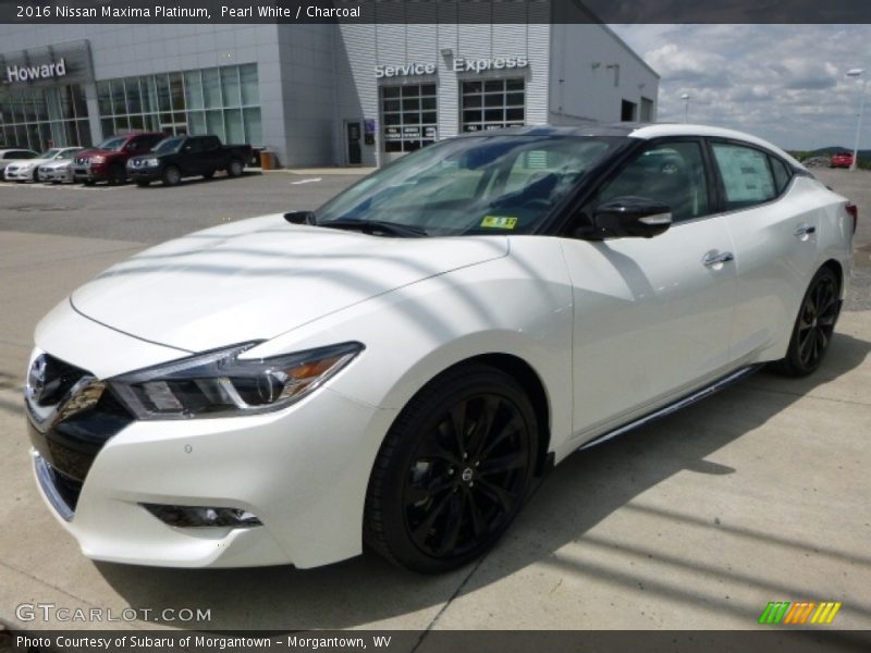 Pearl White / Charcoal 2016 Nissan Maxima Platinum