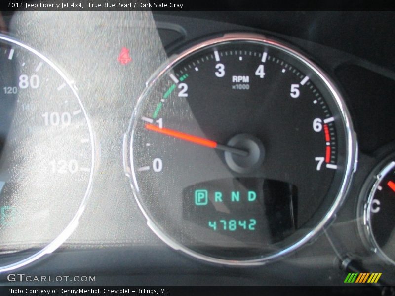 True Blue Pearl / Dark Slate Gray 2012 Jeep Liberty Jet 4x4