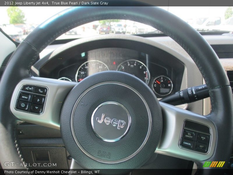 True Blue Pearl / Dark Slate Gray 2012 Jeep Liberty Jet 4x4