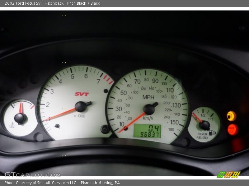 Pitch Black / Black 2003 Ford Focus SVT Hatchback