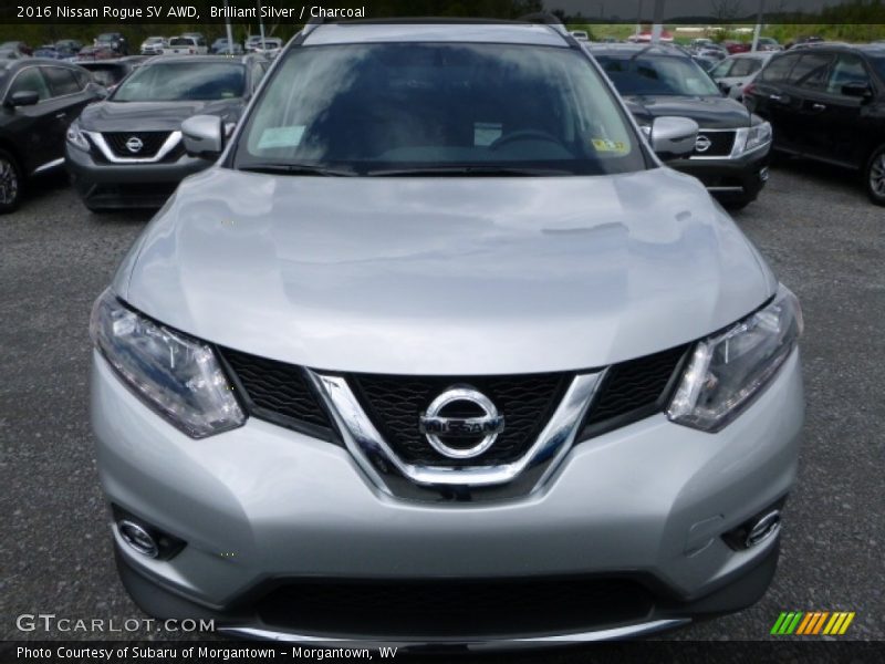 Brilliant Silver / Charcoal 2016 Nissan Rogue SV AWD