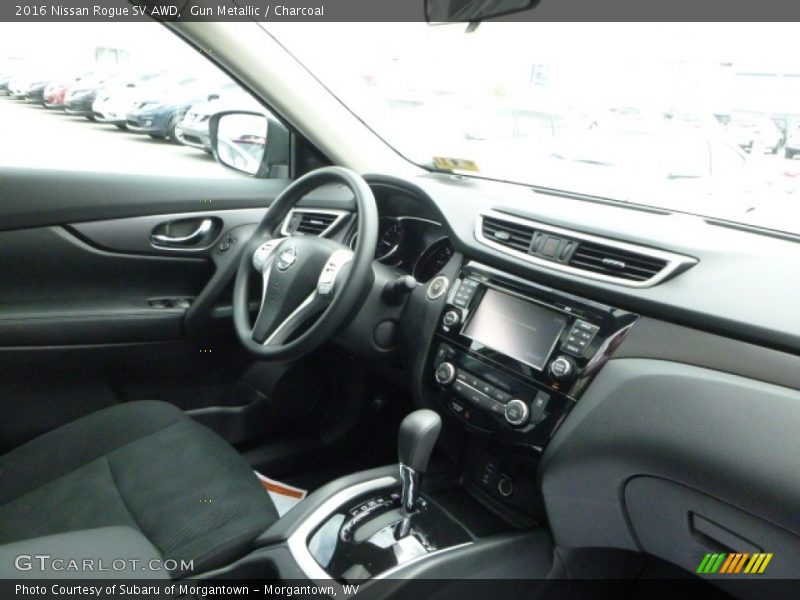 Gun Metallic / Charcoal 2016 Nissan Rogue SV AWD