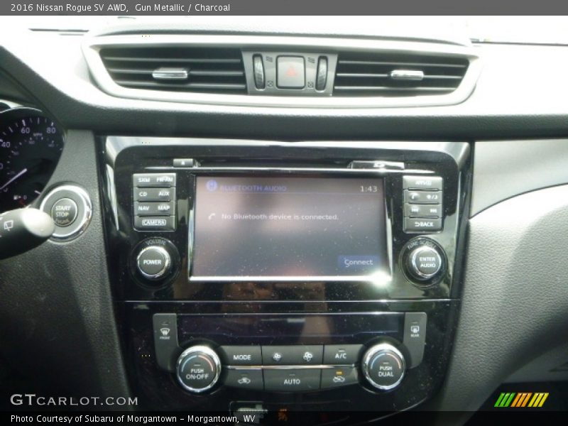 Gun Metallic / Charcoal 2016 Nissan Rogue SV AWD