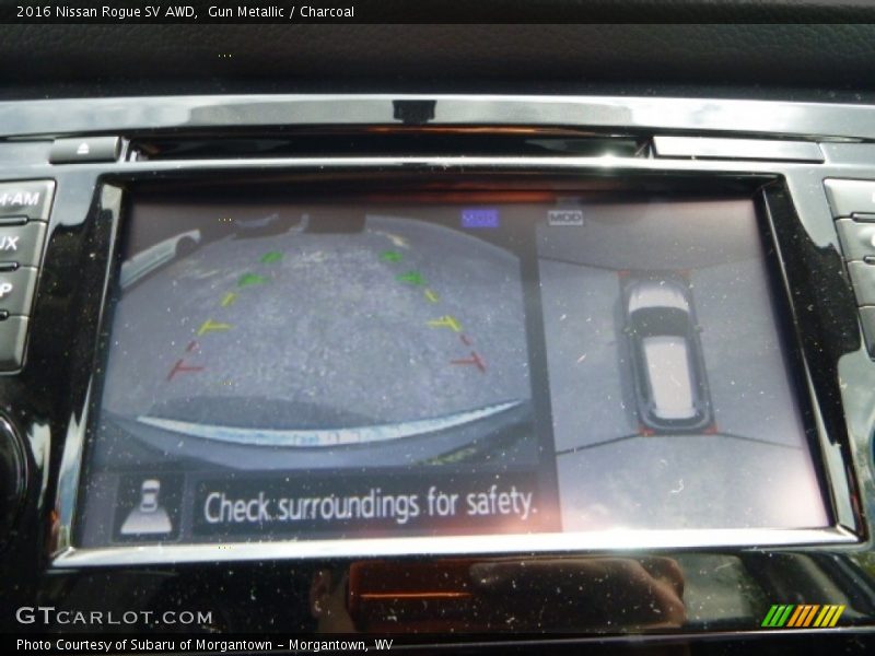 Gun Metallic / Charcoal 2016 Nissan Rogue SV AWD