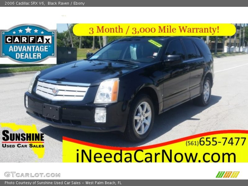 Black Raven / Ebony 2006 Cadillac SRX V6