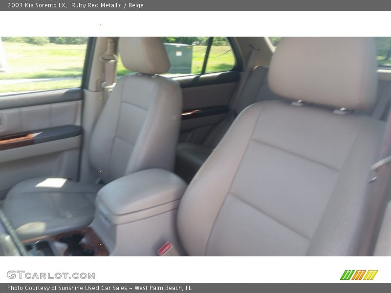 Ruby Red Metallic / Beige 2003 Kia Sorento LX