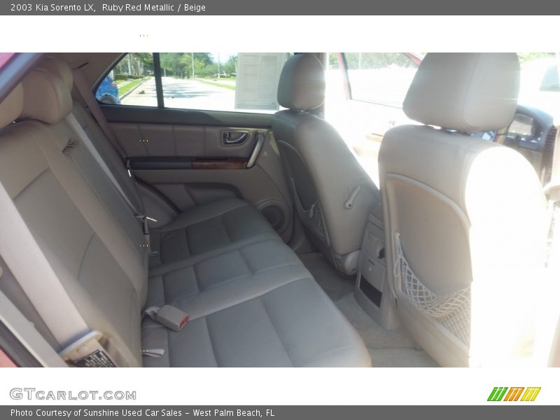 Ruby Red Metallic / Beige 2003 Kia Sorento LX