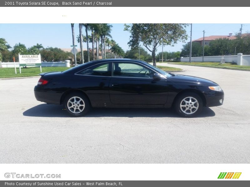 Black Sand Pearl / Charcoal 2001 Toyota Solara SE Coupe