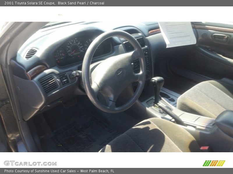 Black Sand Pearl / Charcoal 2001 Toyota Solara SE Coupe