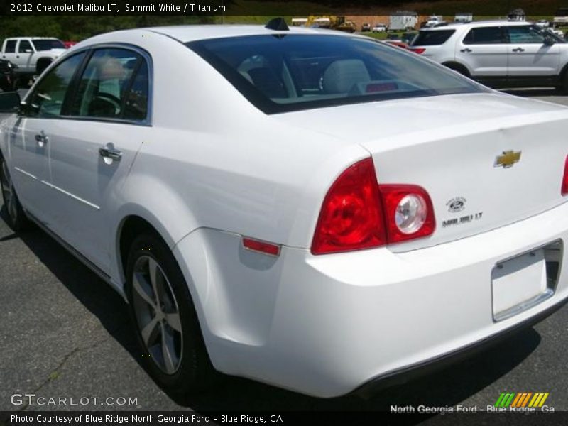 Summit White / Titanium 2012 Chevrolet Malibu LT