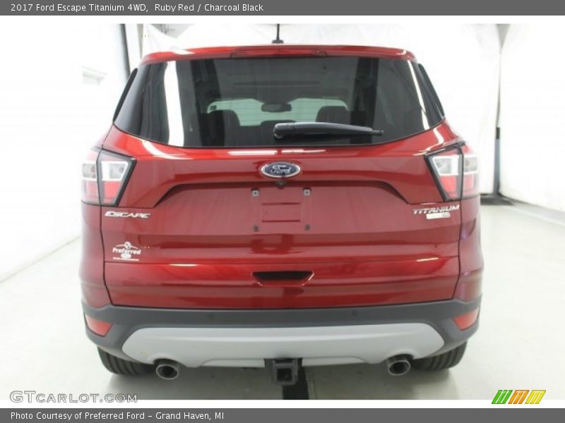 Ruby Red / Charcoal Black 2017 Ford Escape Titanium 4WD