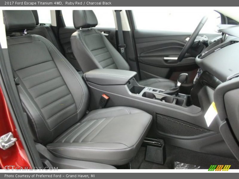Ruby Red / Charcoal Black 2017 Ford Escape Titanium 4WD