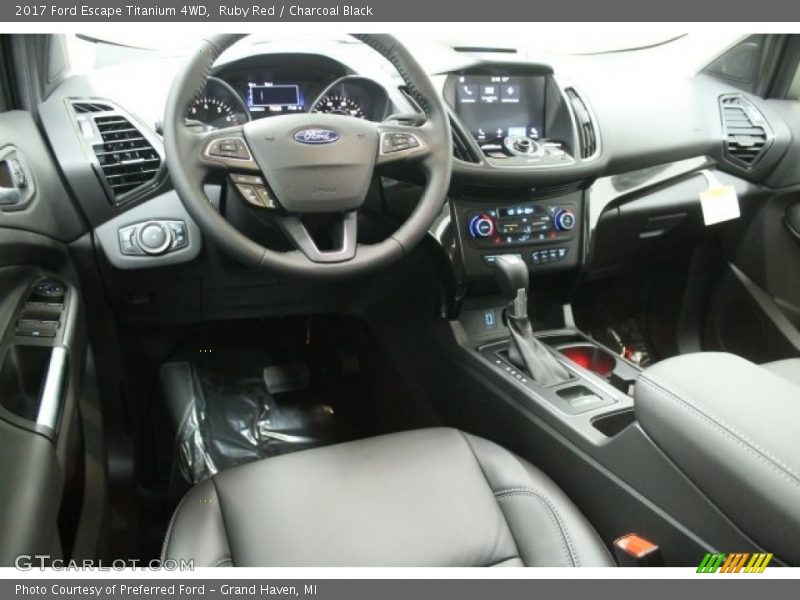 Ruby Red / Charcoal Black 2017 Ford Escape Titanium 4WD