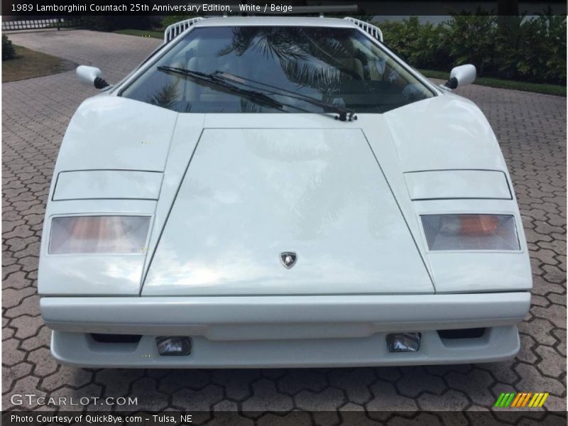 White / Beige 1989 Lamborghini Countach 25th Anniversary Edition