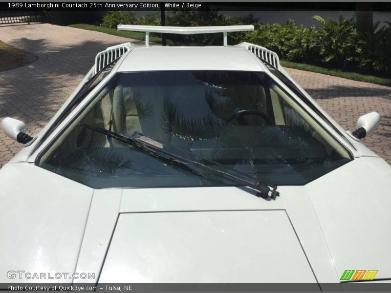 White / Beige 1989 Lamborghini Countach 25th Anniversary Edition