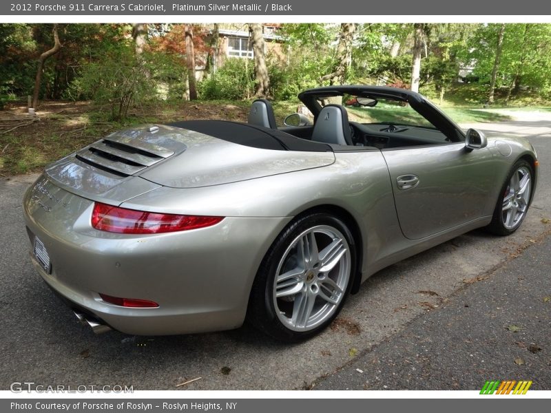 Platinum Silver Metallic / Black 2012 Porsche 911 Carrera S Cabriolet