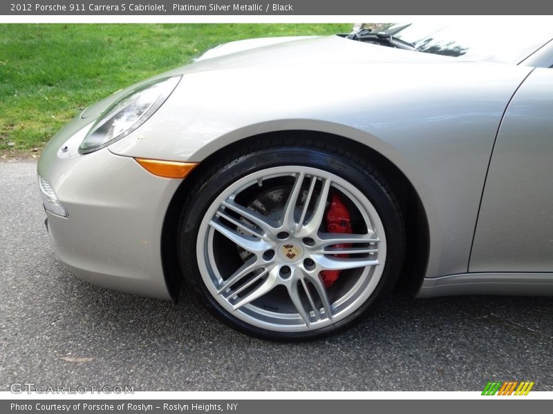 Platinum Silver Metallic / Black 2012 Porsche 911 Carrera S Cabriolet