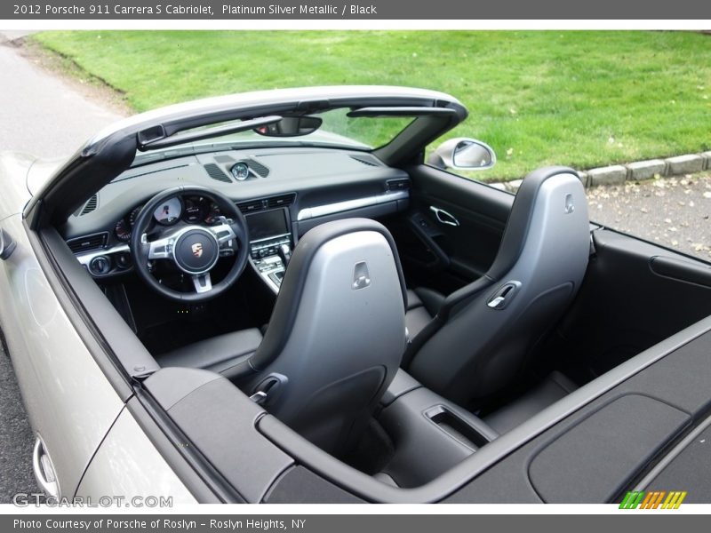 Platinum Silver Metallic / Black 2012 Porsche 911 Carrera S Cabriolet