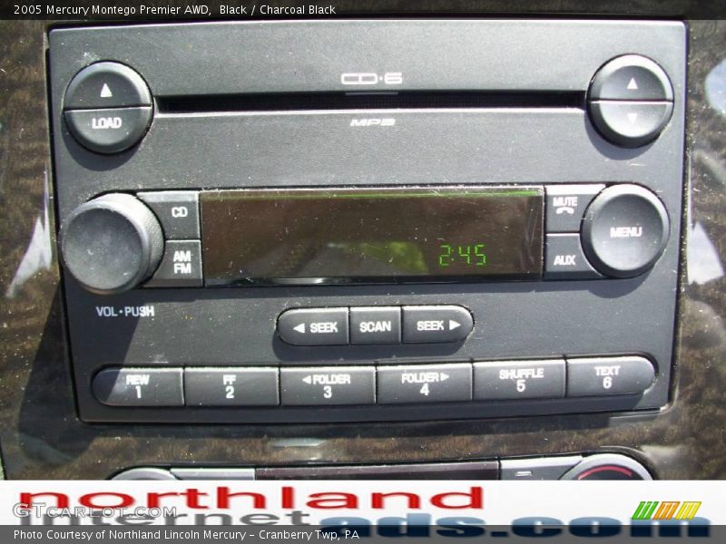 Black / Charcoal Black 2005 Mercury Montego Premier AWD