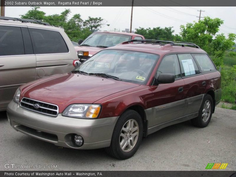 Regatta Red Pearl / Beige 2002 Subaru Outback Wagon