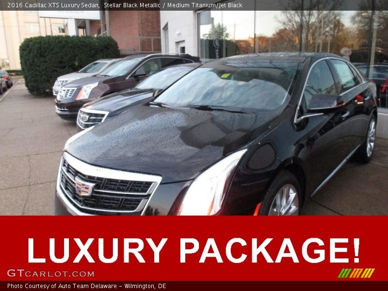 Stellar Black Metallic / Medium Titanium/Jet Black 2016 Cadillac XTS Luxury Sedan