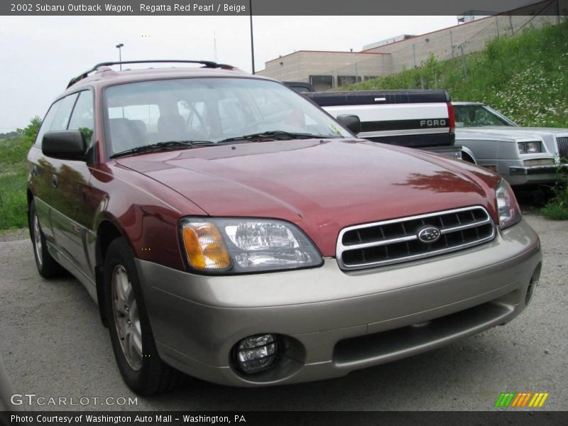 Regatta Red Pearl / Beige 2002 Subaru Outback Wagon