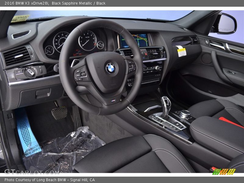Black Sapphire Metallic / Black 2016 BMW X3 xDrive28i