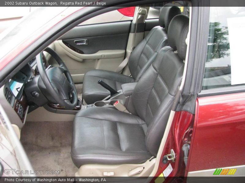 Regatta Red Pearl / Beige 2002 Subaru Outback Wagon
