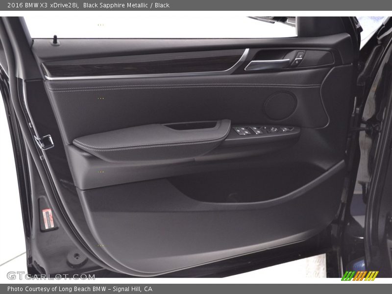 Black Sapphire Metallic / Black 2016 BMW X3 xDrive28i